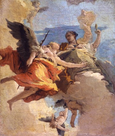 Allégorie de la vertu et de la noblesse - Giovanni Battista Tiepolo